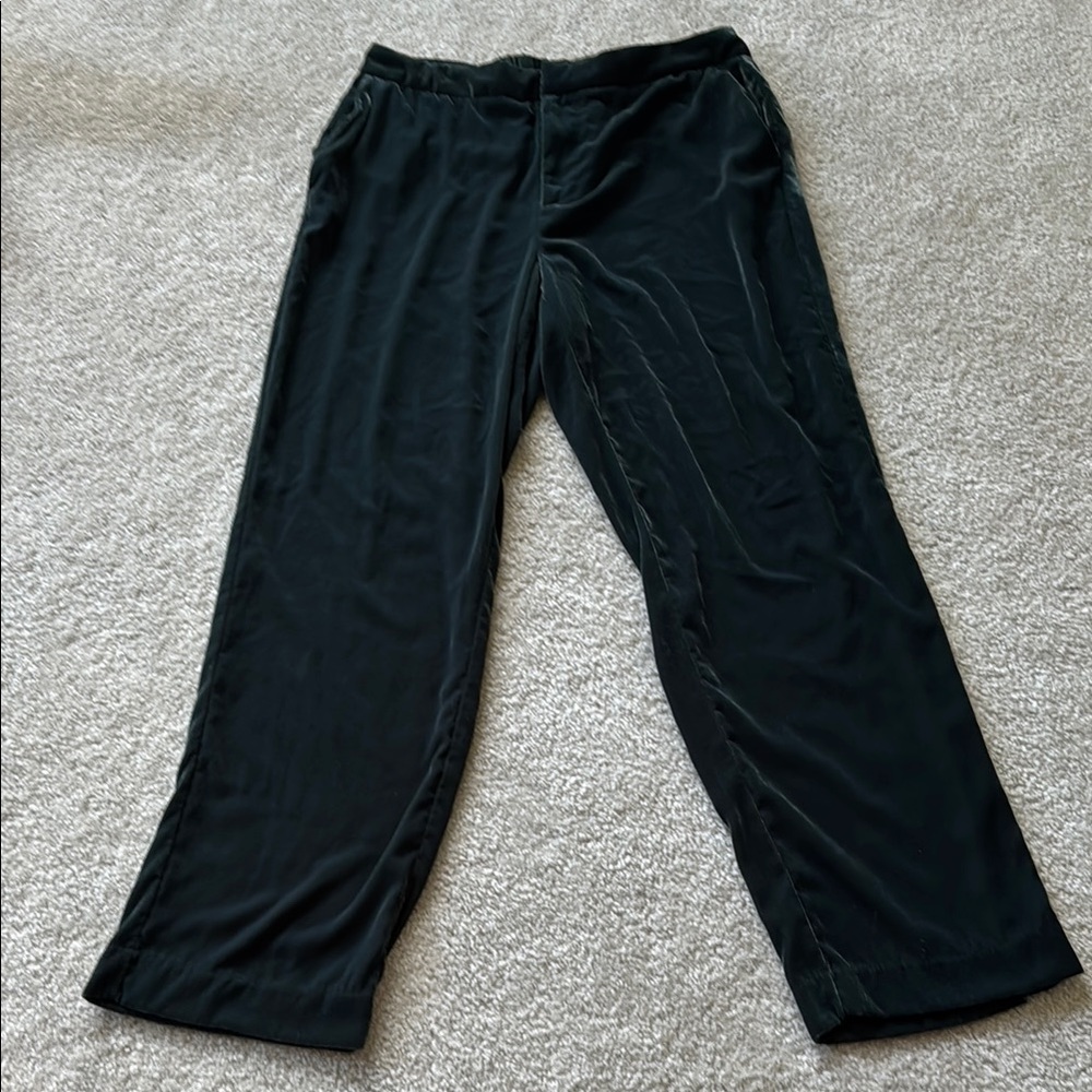 A new day dark green velvet trousers 12